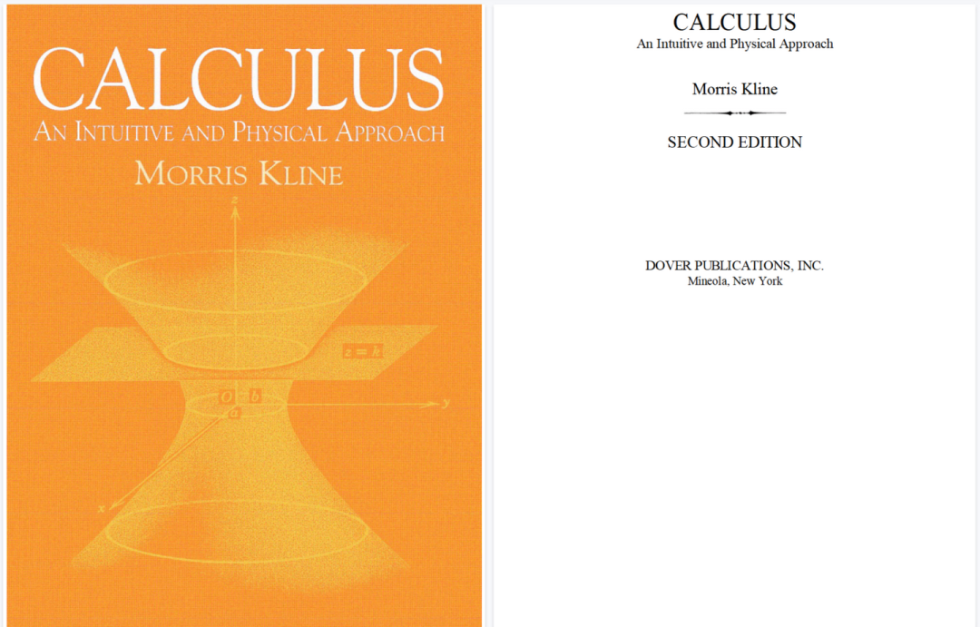 Calculus: An Intuitive and Physical Approach book cover
